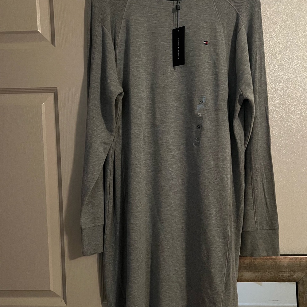 Tommy Hilfiger Gray Long Sleeve Dress